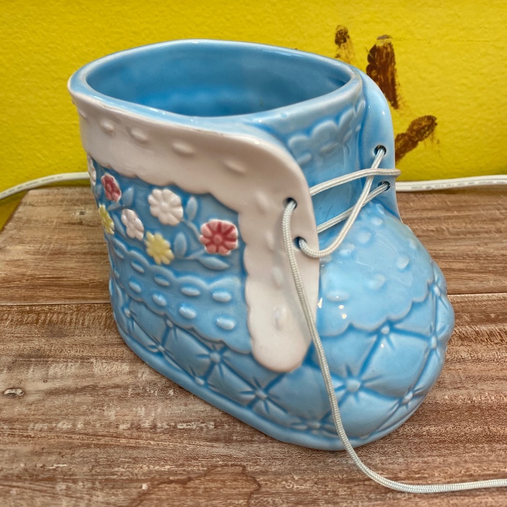 Baby boy bootie vase
